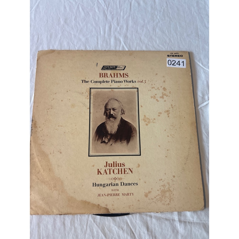 London Brahms Hungarian Dances Julius Katchen Vinyl LP 12" Black Fair CS 6473